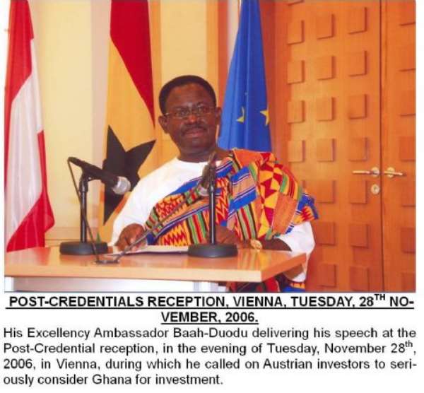 GHANA’S ENVOY PRESENTS CREDENTIALS IN AUSTRIA