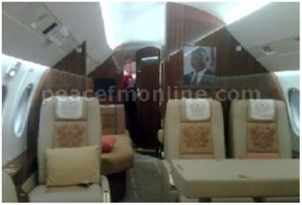 The new(Kufuor's) presidential Jet is ready to fly.