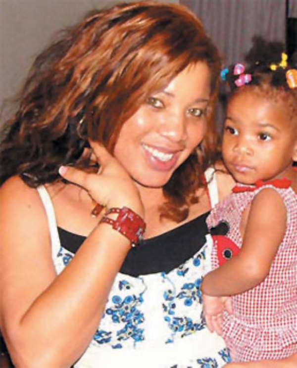 Monalisa Chinda and her daughter