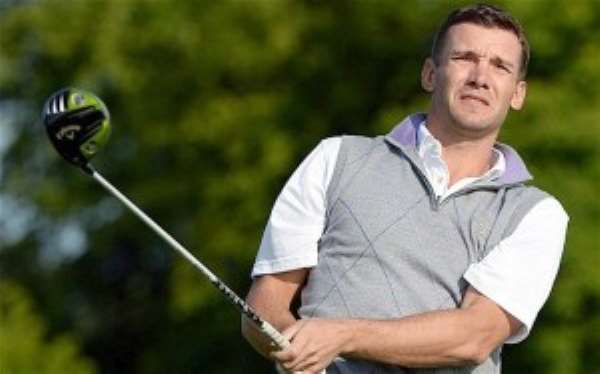 Former AC Milan striker Andriy Shevchenko now into Golf