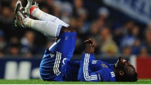 Essien suffered injury on Tuesday night