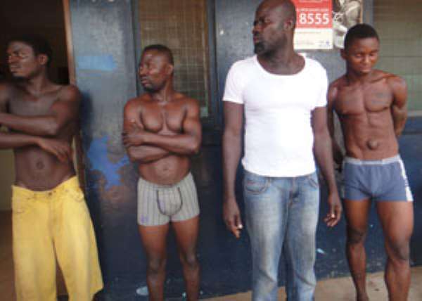 The suspected in police custody