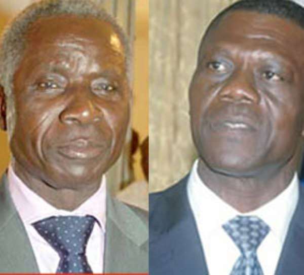 Brigadier-General Nunoo-Mensah and Gbevlo Lartey