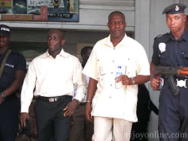 Tagor, in long-sleeves and Alhaji Issah Abass (second from right)