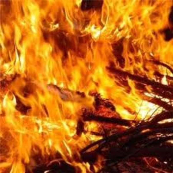 Fire guts Kumasi Central Market