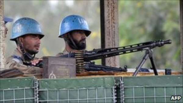 The UN has 10,000 peacekeepers in Ivory Coast