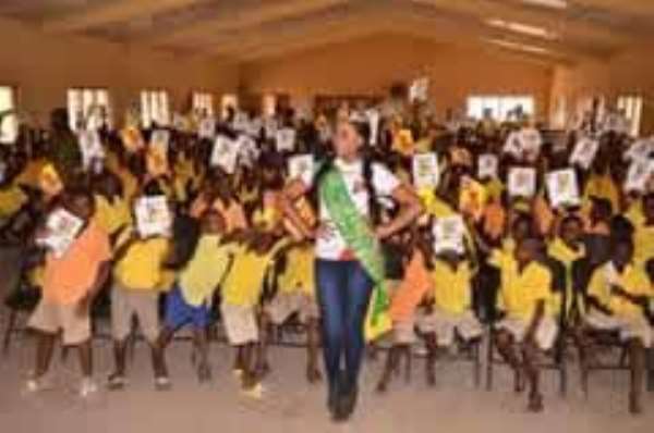 School children in three Northern Regions receive free exercise books