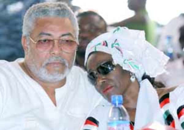 Jerry Rawlings and Nana Konadu