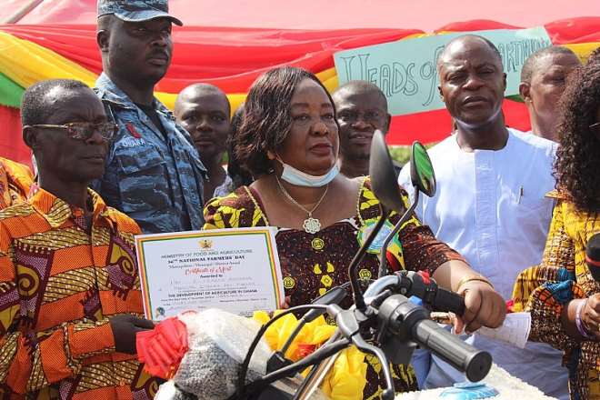 Hon. Elizabeth Agyeman wins overall best farmer