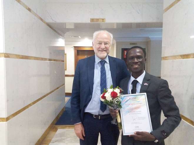 Young Ghanaian Diplomat Wins Silver Angel Award In Dubai