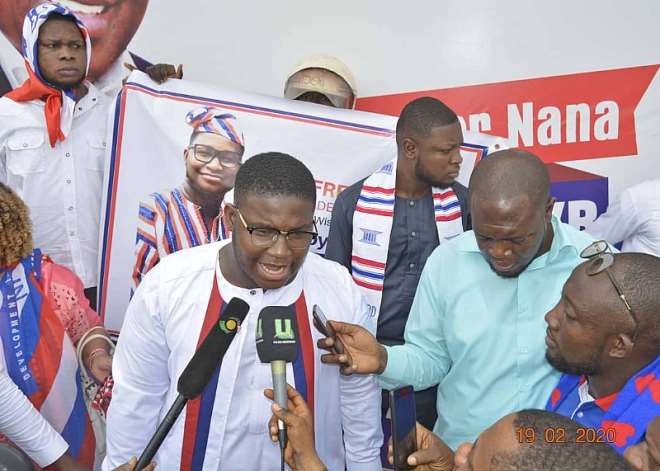 NPP Primaries: 'Adenta Kumi' Battle-Ready As He Files Nomination Forms