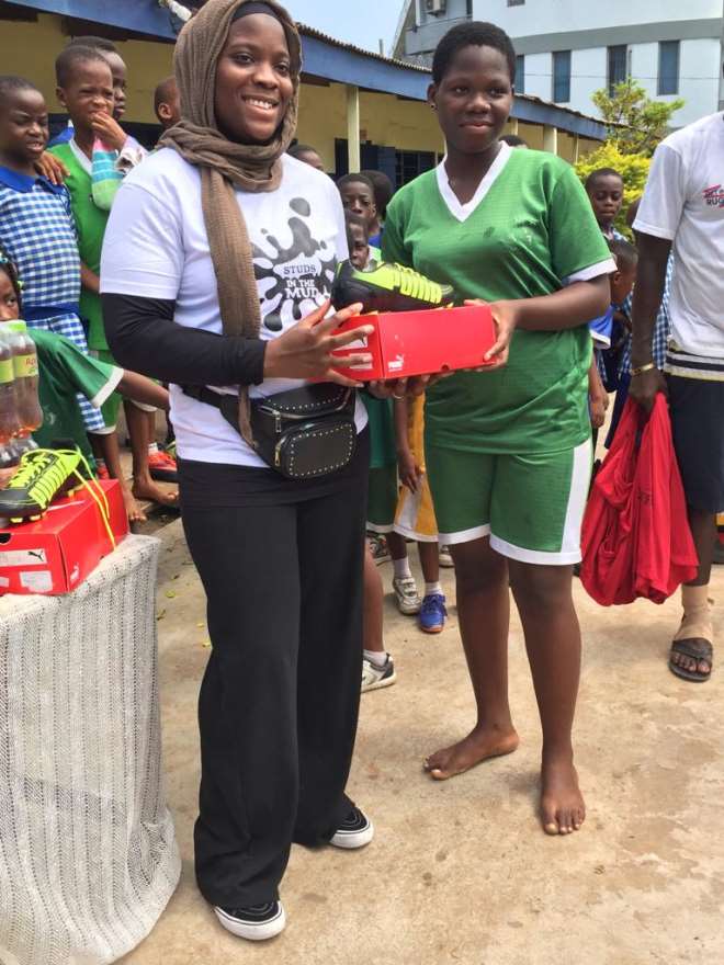 Giving back: U.K based Ghanaian female rugby player supports Ghana