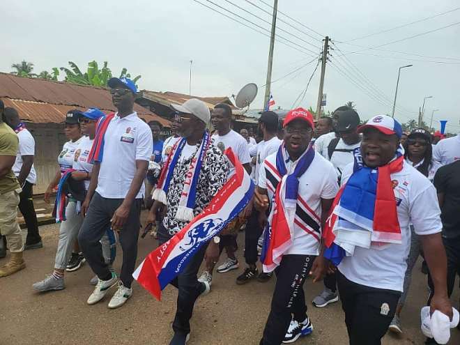 Election 2024: Akim Swedru NPP holds peace and unity walk