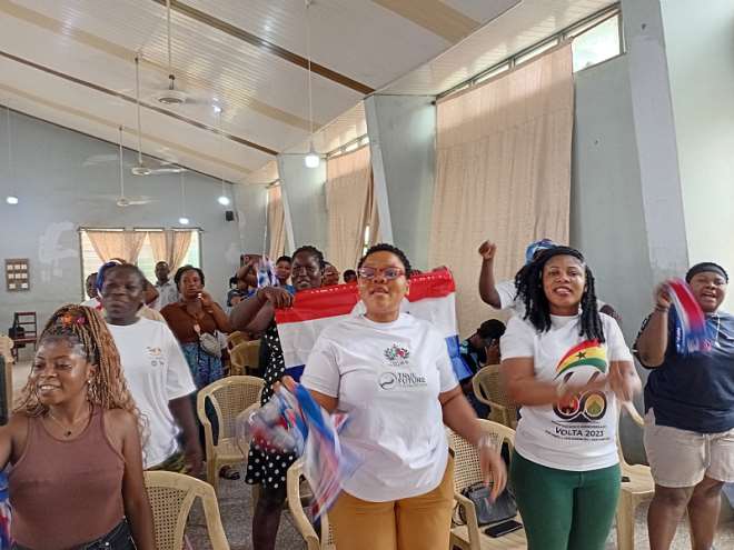 Volta NPP Grassroots Members at the Presser