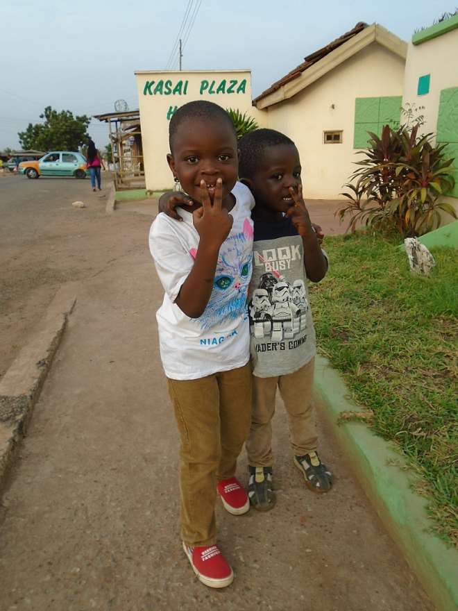 Batia, left and his brother, Aaron Nii Dromo Quaye.