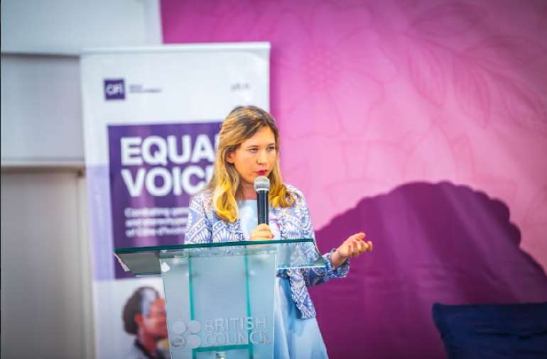 Madame Marine Hayem, the Cooperation Attach&eacute;e, at the French Embassy in Accra