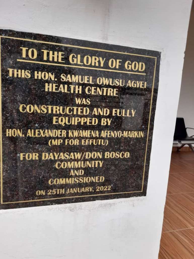 The Effutu Dream: Afenyo-Markin boosts access to health care with ...