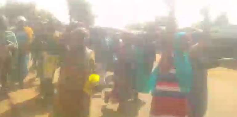 Women protest against military intervention in Bawku conflict
