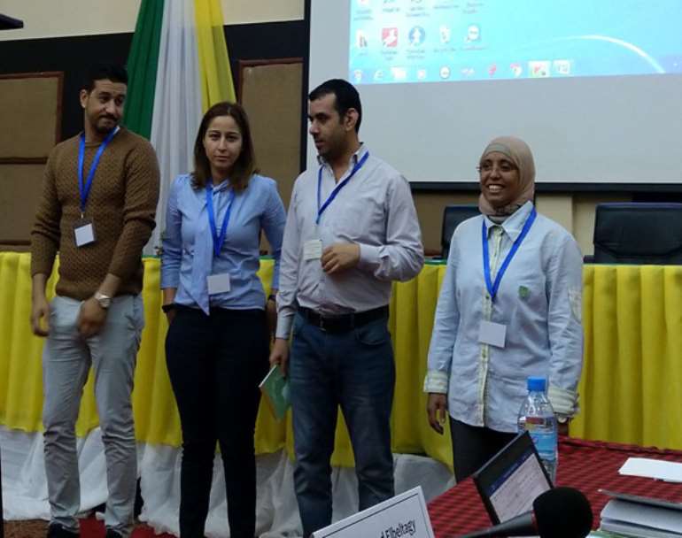 Photo credit : Peter kuria .The Northern Africa Executive (<em>From Left Mahfoud Bousta, IR Emma Jelassi, Nader M. H. Elkhouly and Amira Mahmoud)</em>