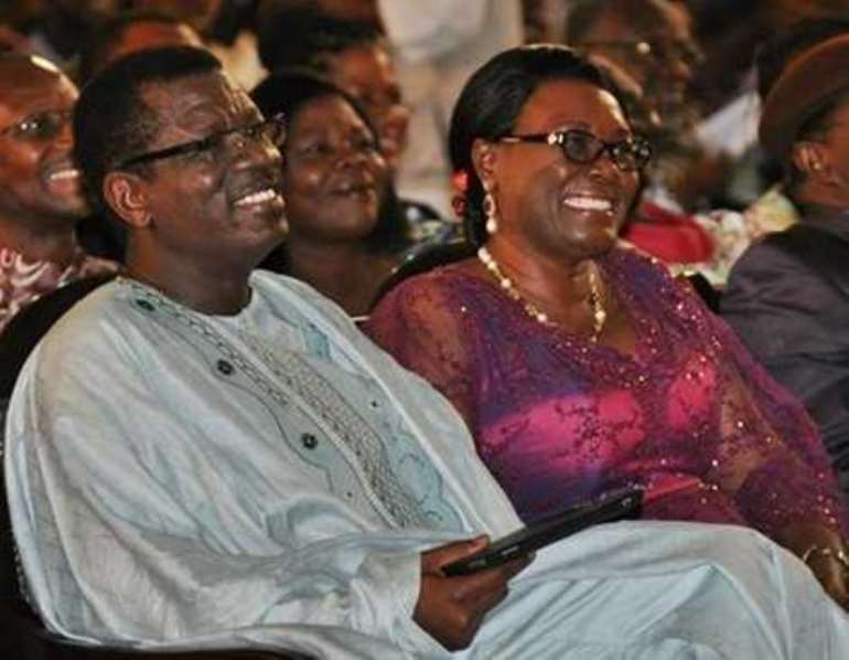12 pastor otabil and his spouse joy during greater works in the auditorium of christ temple