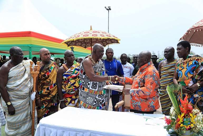 213201955936 m6itl8w331 president akufoaddo presenting the constitutional instrument to the head of the delegation from bono east
