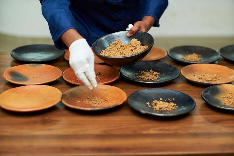 Caption: Chef Fatmata Binta preparing her meal. Photo: &copy; FAO