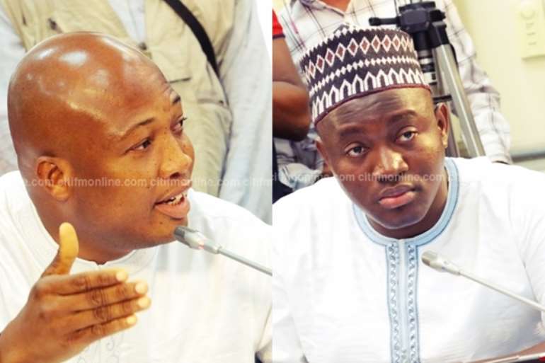 Samuel Okudzeto Ablakwa (L), Alhassan Suhuyini (R)