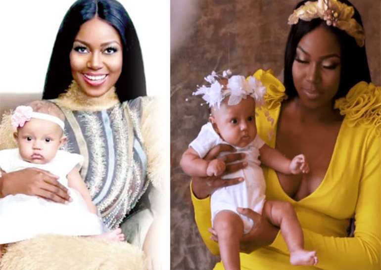 Photo: Yvonne Nelson Shows Her Baby's Face For The First Time In Agoo ...