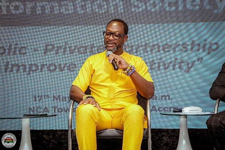 CEO of MTN, Mr. Selorm Adadevoh speaking at the event