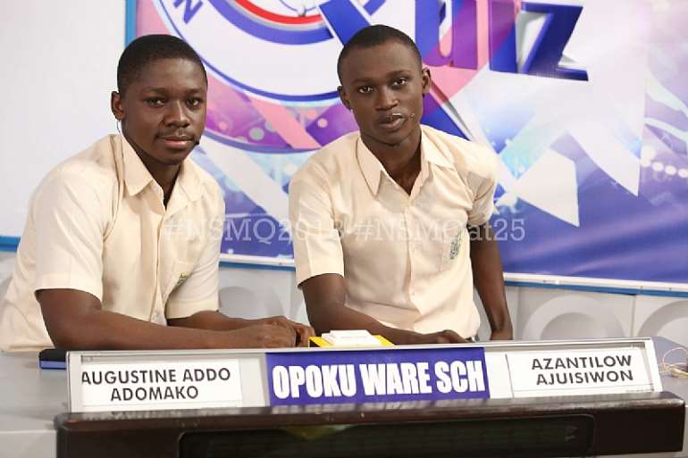 Opoku Ware Topples Gsts At Nsmq 2018