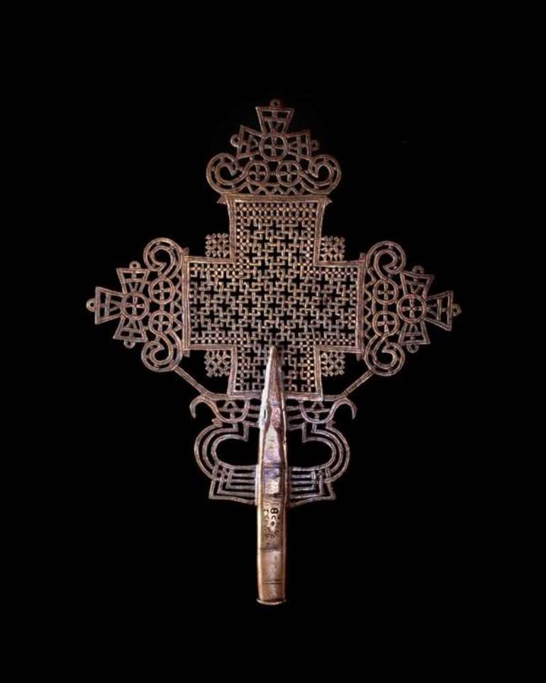 <em>Ethiopian cross, Ethiopia, now in British Museum, London, United Kingdom.</em>