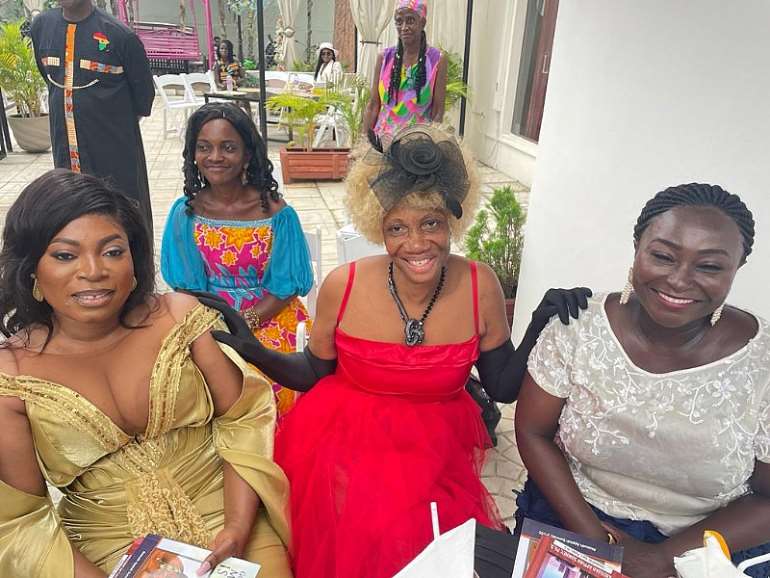 Mrs. Clara Agyemang Left, Lady Pat Middle, and Dr. Theresa Oppong-Beeko Right