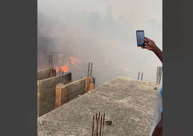 Ashaiman Fire Destroys House At Lebanon Zone 2 Ashaiman Fire Destroys House At Lebanon Zone 2