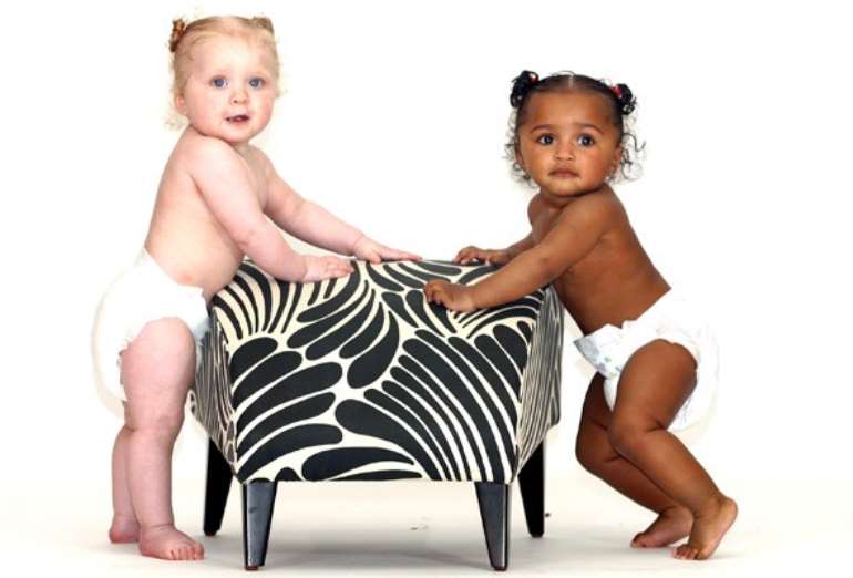 The twins aged one