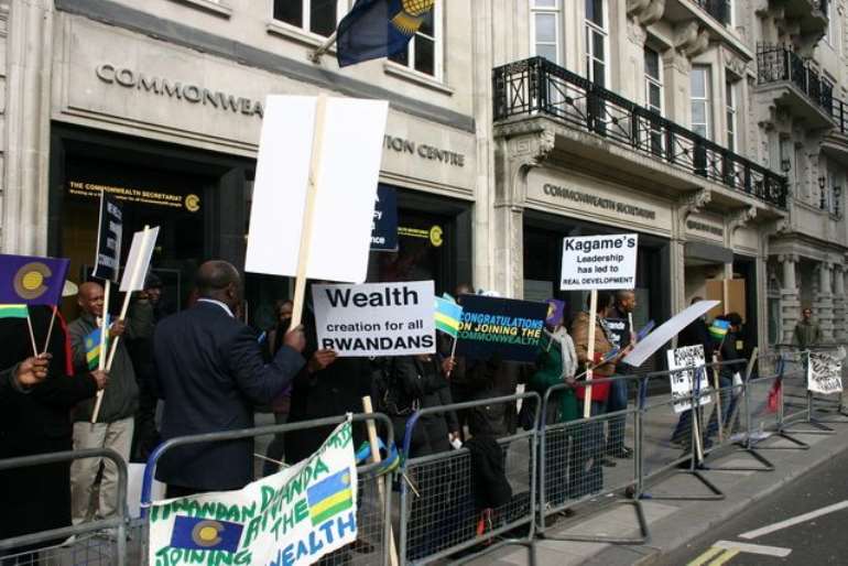 demo against kagame