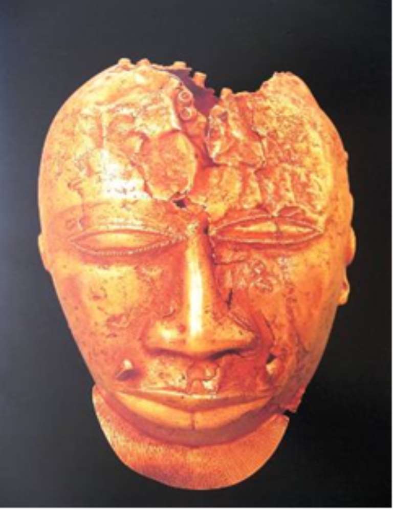 Golden mask, removed by the British from Kumasi, Ghana, in 1874 and now in the Wallace Collection, London.