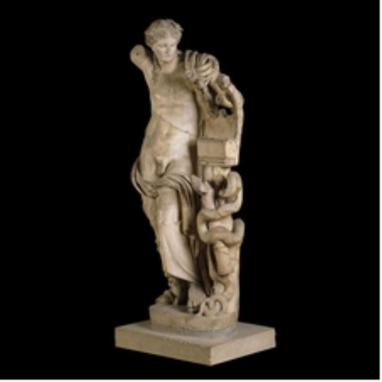 Marble Statue Apollo, Cyrene, Libya, now in British Museum, London, United Kingdom.