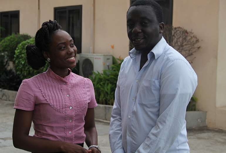 Mariam Bobtoya, the script writer with Junaid Limann, the director