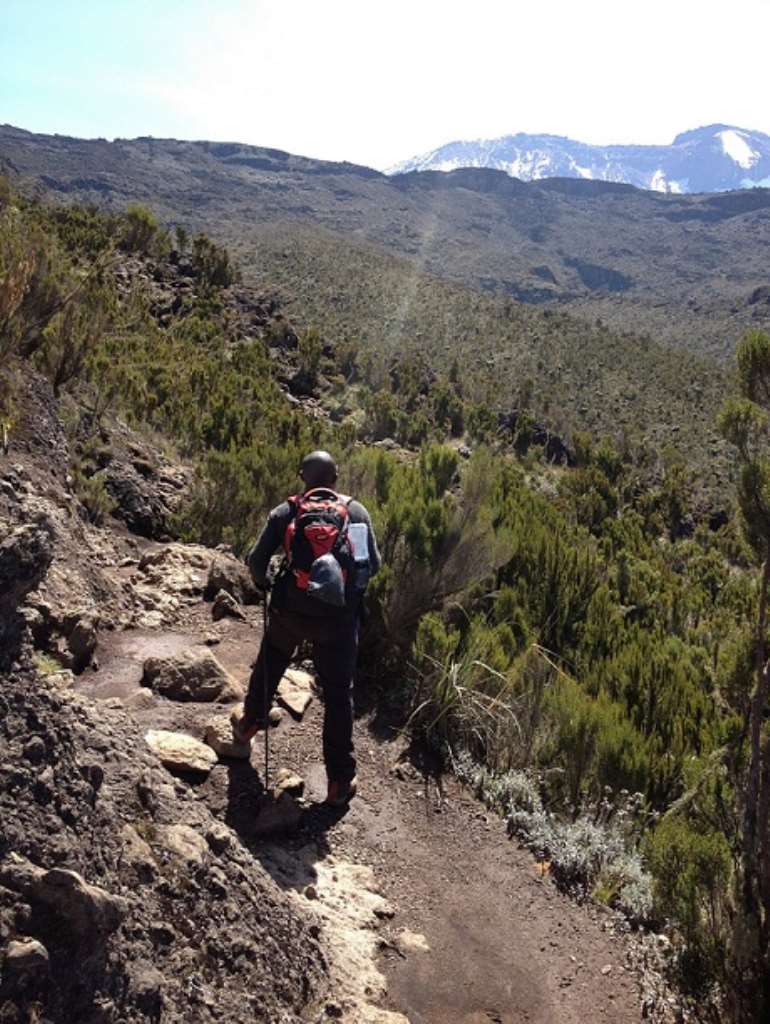 Chasant Muntaka on the move to the top of the Kilimanjaro
