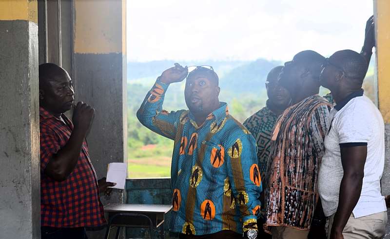 The MCE and his Team Inspecting facilities