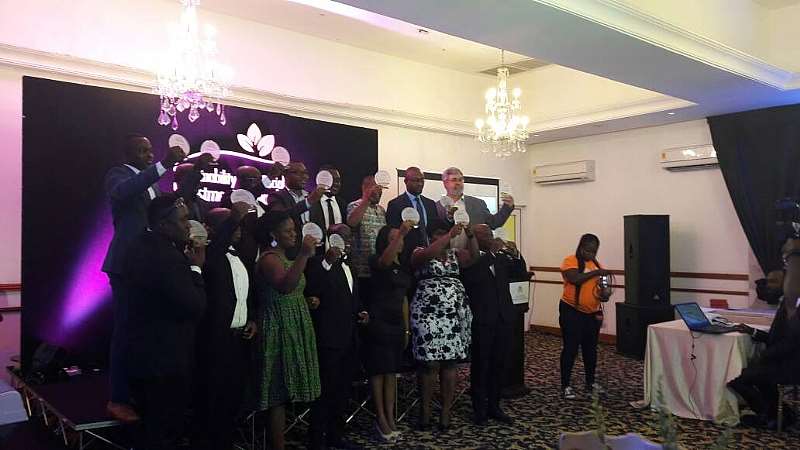Other Award Winners Displaying Their Awards After The Event