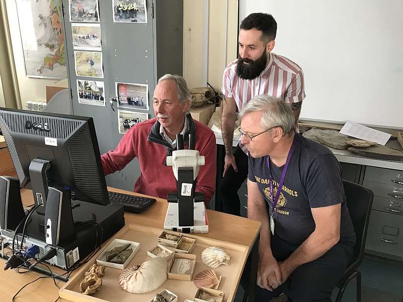 Dr Steve Sweetman, Grant Smith Professor Dave Martill.