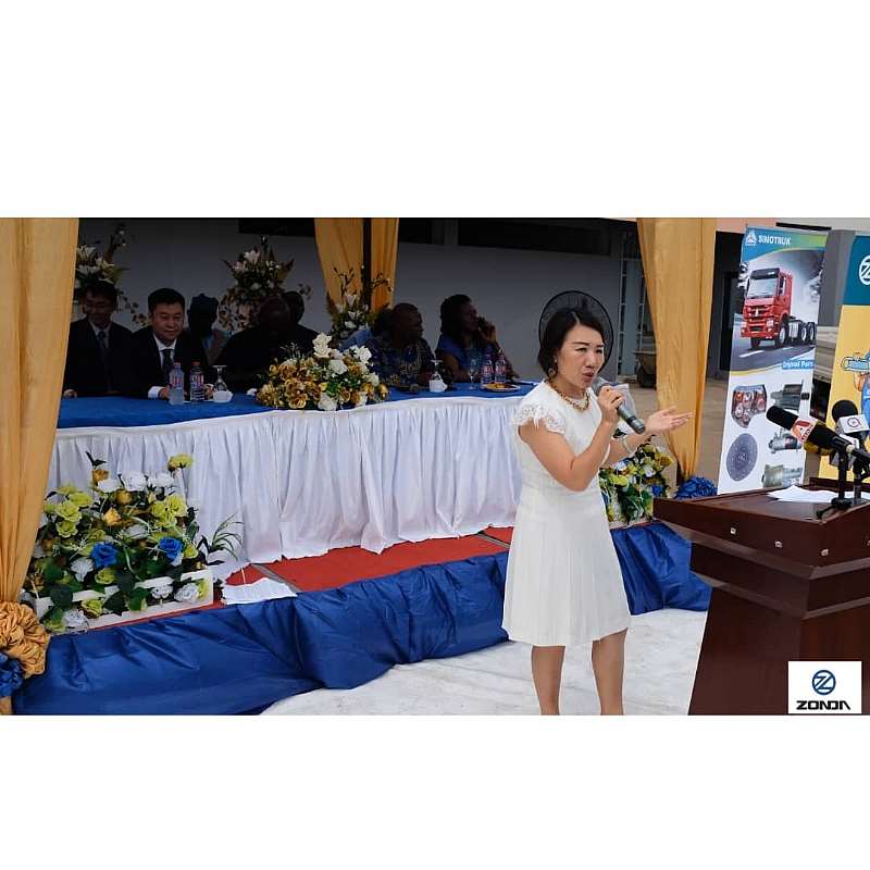 Yang Yang delivering her speech