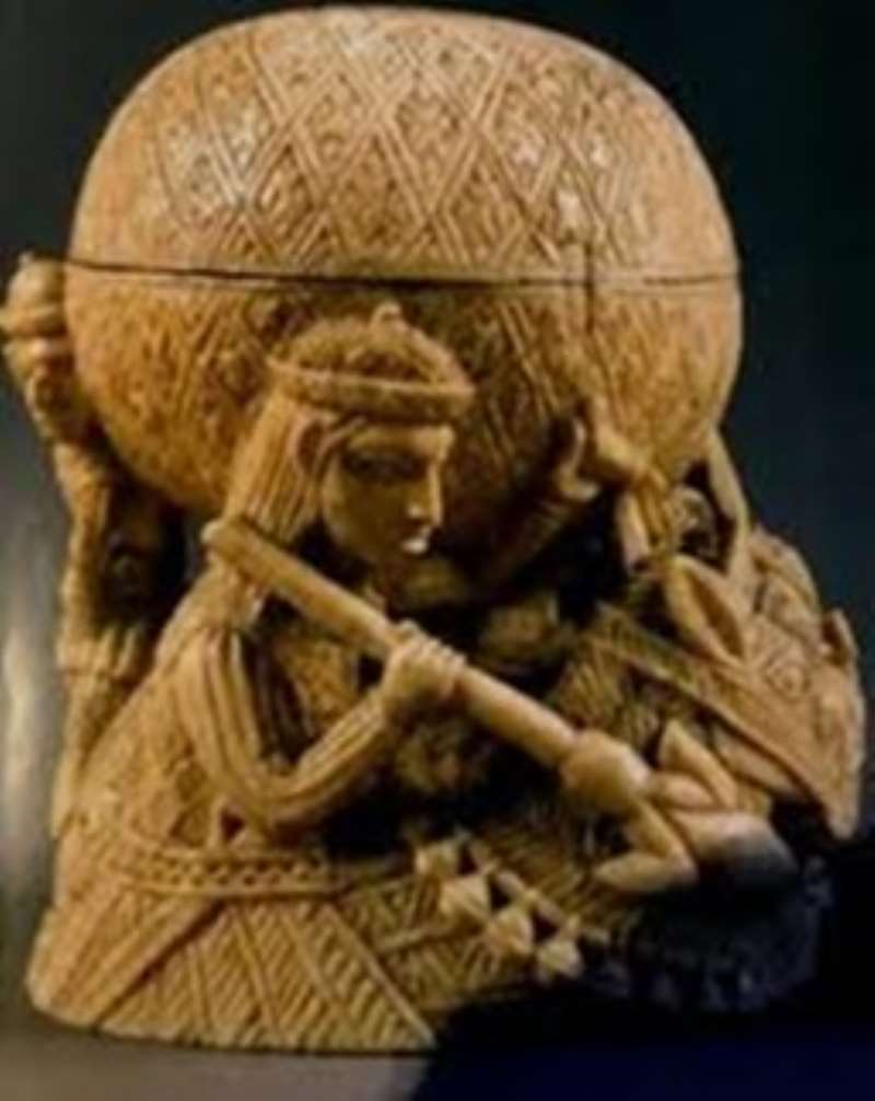 Saltcellar, Benin, Nigeria, now in Ethnologisches Museum/Humboldt Forum, Berlin, Germany.