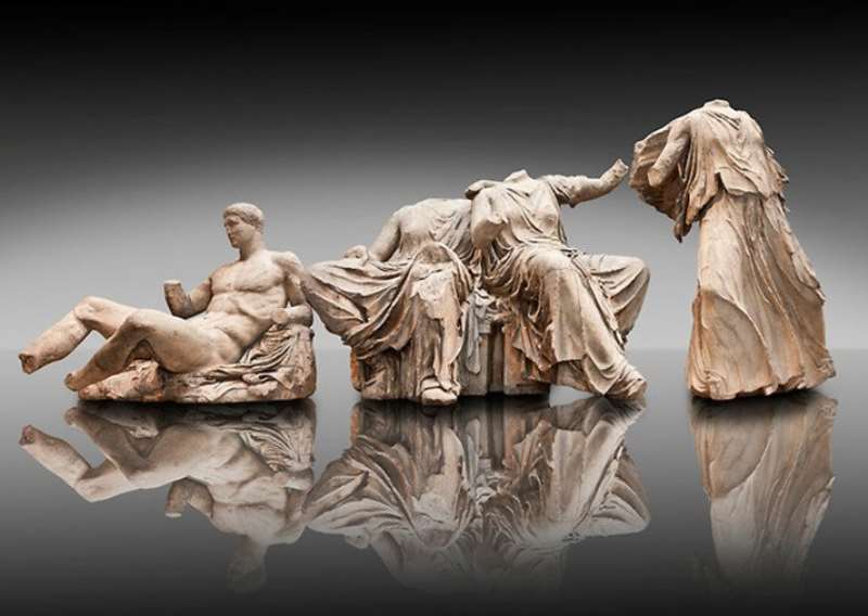 Parthenon Marbles, East Pediment, British Museum, London.