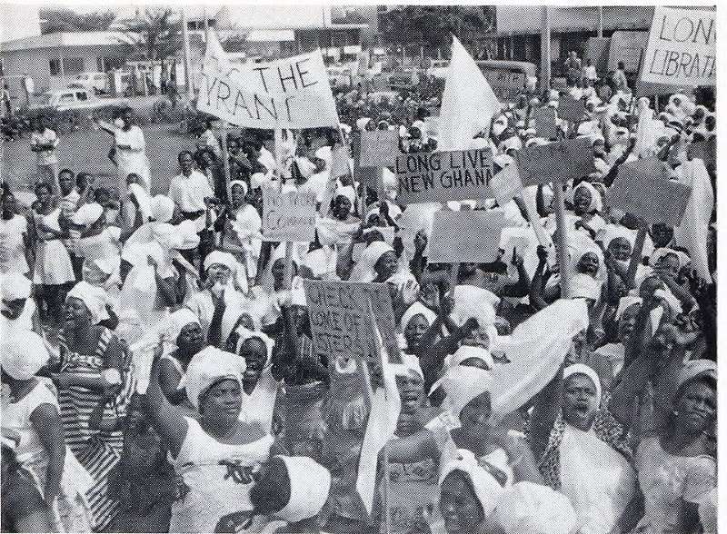 Large Crowds Gathered To Celebrate The Overthrow Of Nkrumah In 1966