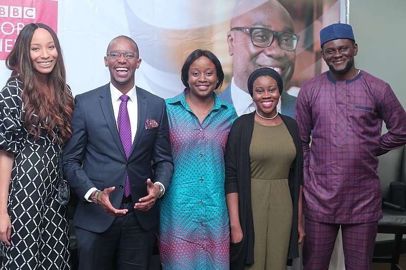 26201914741 l5gsj8v331 komla dumor award winner 2018 waihiga mwaura with bbc world service panellists