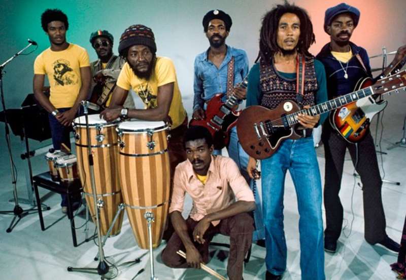8. A Section Of Bob Marley & The Wailers In A Pose