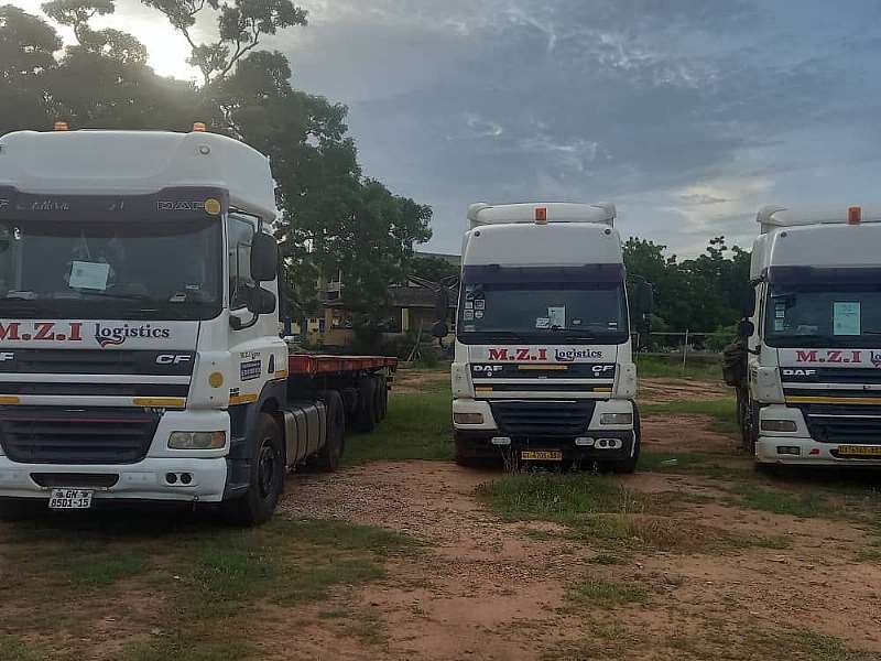 The impounded trucks