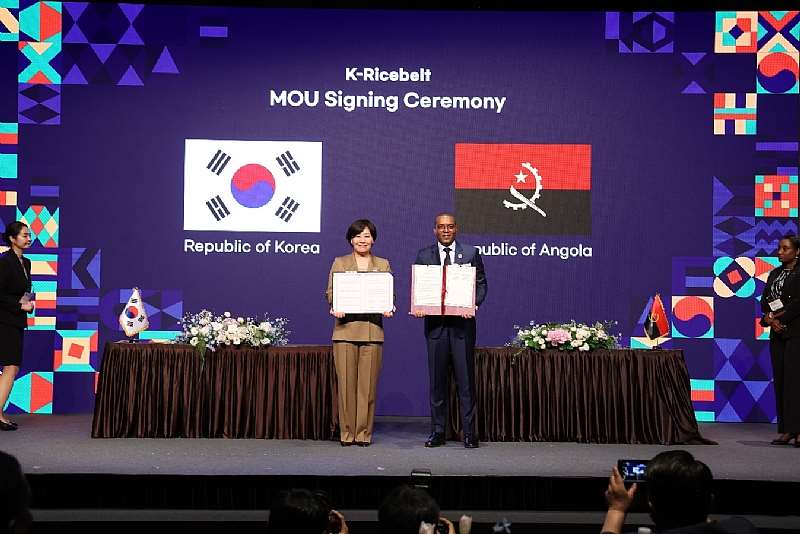 K-ricebelt Mou Between South Korea And Angola